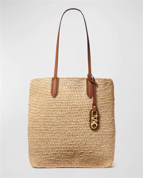 michael kors straw bag gold|michael kors north south tote.